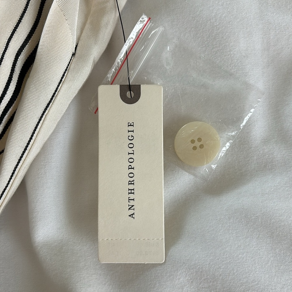 NWT Maeve by Anthropologie Striped Midi Dress Sleeveless Button down Size 6 - Picture 7 of 13